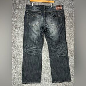 Buffalo David Bitton Black Denim Jeans Size 42x32 Denim